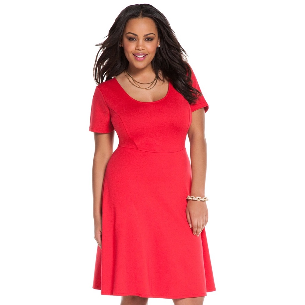 Eloquii Cross Back Ponte Dress